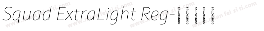 Squad ExtraLight Reg字体转换